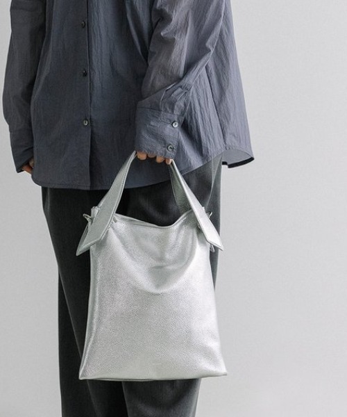 【BEAURE/ビュレ】リボン ディテール 薄マチ ショルダー Bag