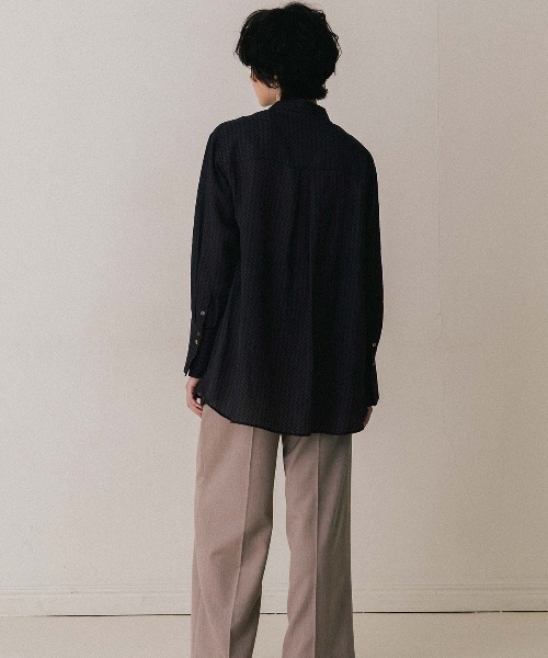 CREDONA(クレドナ)の「GEOMETRIC SHIRT/ジオメトリックシャツ(シャツ/ブラウス・レディース・ブラウン/ベージュ・FREE)」の8枚目の写真