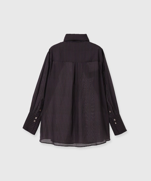 CREDONA(クレドナ)の「GEOMETRIC SHIRT/ジオメトリックシャツ(シャツ/ブラウス・レディース・ブラウン/ベージュ・FREE)」の19枚目の写真
