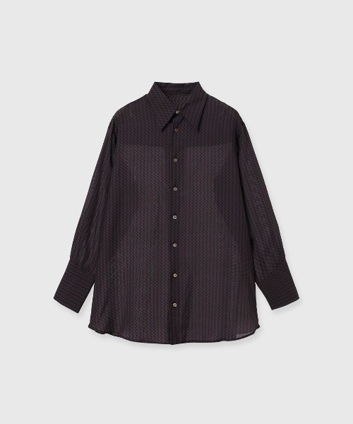 CREDONA(クレドナ)の「GEOMETRIC SHIRT/ジオメトリックシャツ(シャツ/ブラウス・レディース・ブラウン/ベージュ・FREE)」の20枚目の写真