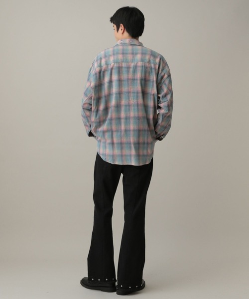 LAND MUSEUM(ランドミュージアム)の「LAND MUSEUM/ダメージオーバーチェックシャツ(シャツ/ブラウス・メンズ・グレー/レッド・LARGE/MEDIUM)」の19枚目の写真