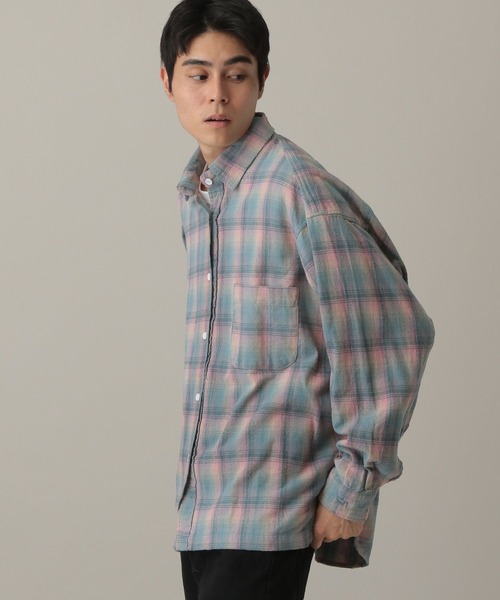 LAND MUSEUM(ランドミュージアム)の「LAND MUSEUM/ダメージオーバーチェックシャツ(シャツ/ブラウス・メンズ・グレー/レッド・LARGE/MEDIUM)」の21枚目の写真