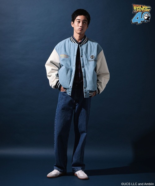 Off-White 刺繍スタジャン ブラック/レッド jhDesign BULLS Reversible ジャケット シカゴ ブルズ