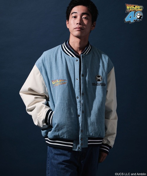 Off-White 刺繍スタジャン ブラック/レッド Off-White 刺繍スタジャン ブラック/レッド