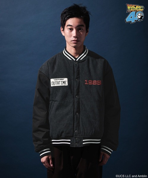 バック・トゥ・ザ・フューチャー】コラボ刺繍スタジャン（スタジャン