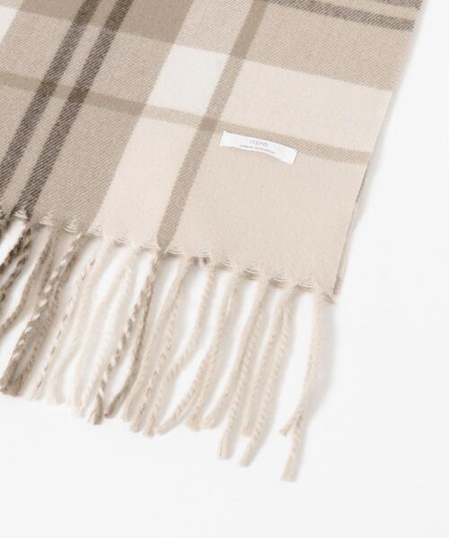 ITEMS URBANRESEARCH（アイテムズ アーバンリサーチ）の「チェックストール（マフラー・レディース・ネイビー/アイボリー/ライトブルー/モカ・-）」の10枚目の写真