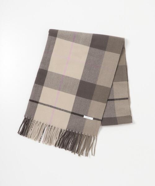 ITEMS URBANRESEARCH（アイテムズ アーバンリサーチ）の「チェックストール（マフラー・レディース・ネイビー/アイボリー/ライトブルー/モカ・-）」の16枚目の写真