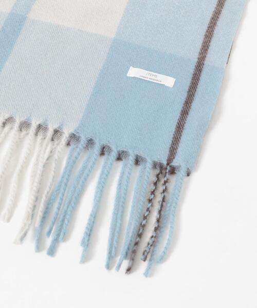 ITEMS URBANRESEARCH(アイテムズ アーバンリサーチ)の「チェックストール(マフラー・レディース・アイボリー/ライトブルー/ネイビー/モカ・-)」の22枚目の写真