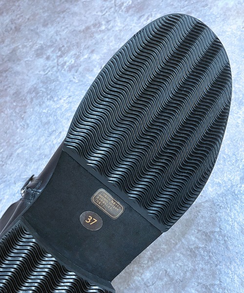 enchanted（エンチャンテッド）の「《APOM》本革プラットフォームサイドジップショートブーツ（ブーツ・レディース・グレー/ブラック・36/37/38/39/35）」の8枚目の写真