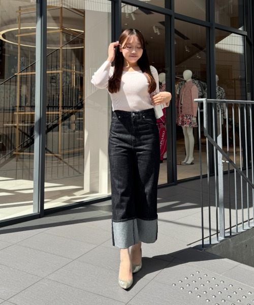 ラブティックボンボン クロップドエコレザーブルゾン ラブティック