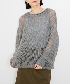 セール】TWEED FRINGE KNIT TOPS（ニット/セーター）｜Ameri（アメリ
