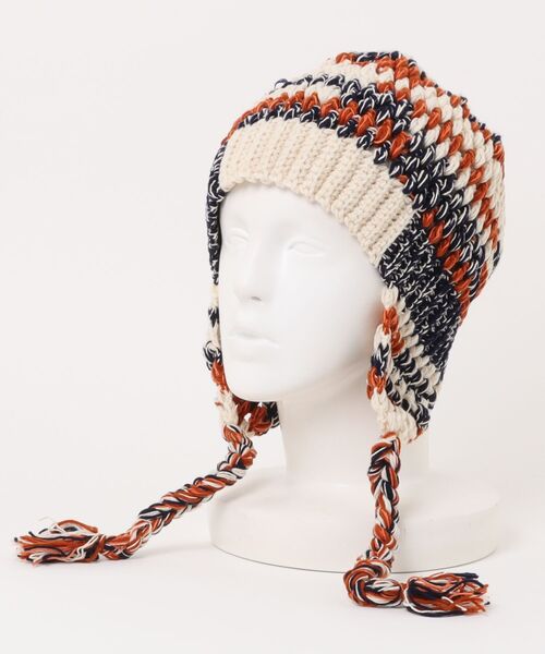 チャイハネ(チャイハネ)の「【チャイハネ】シェイラ耳付きキャップ(ニットキャップ/ビーニー・レディース・ホワイト系その他・FREE)」の5枚目の写真