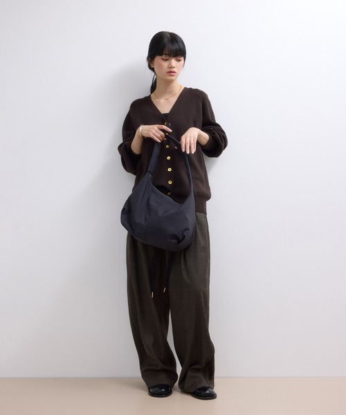 ADAM ET ROPE'（アダムエロペ）の「【WEB限定】チェックバレルパンツ（その他パンツ・レディース・キャメル/ブラウン系その他/スミクロ・38/36）」の7枚目の写真