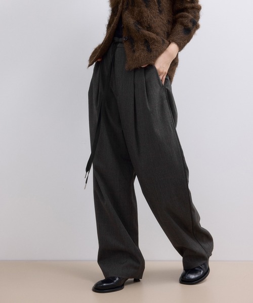 ADAM ET ROPE'（アダムエロペ）の「【WEB限定】チェックバレルパンツ（その他パンツ・レディース・キャメル/ブラウン系その他/スミクロ・38/36）」の13枚目の写真