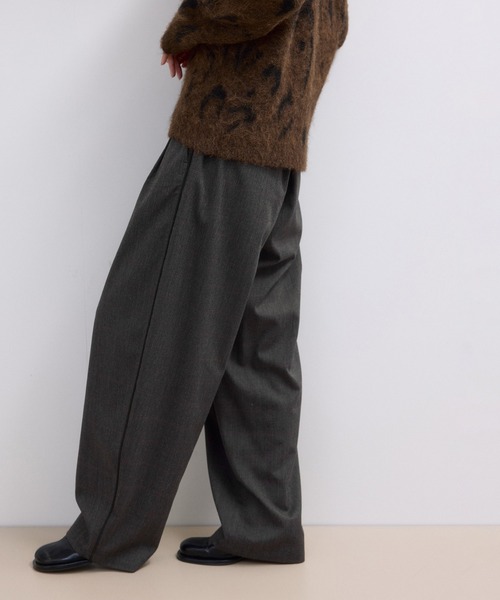 ADAM ET ROPE'（アダムエロペ）の「【WEB限定】チェックバレルパンツ（その他パンツ・レディース・キャメル/ブラウン系その他/スミクロ・38/36）」の14枚目の写真