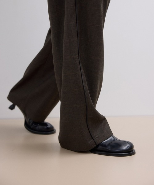 ADAM ET ROPE'（アダムエロペ）の「【WEB限定】チェックバレルパンツ（その他パンツ・レディース・キャメル/ブラウン系その他/スミクロ・38/36）」の19枚目の写真