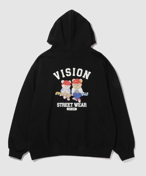 VISION STREET WEAR(ヴィジョンストリートウェア)の「VISION STREET WEAR Bears Hoodie(パーカー・メンズ・オートミール/ブラック・M/L/XL)」の2枚目の写真