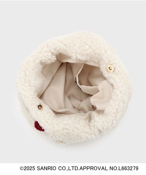 OPAQUE.CLIP（オペークドットクリップ）の「【ハローキティ】ふわふわマルシェバッグ（ハンドバッグ・レディース・オフホワイト/ブラック・00）」の14枚目の写真