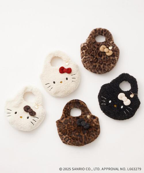 OPAQUE.CLIP（オペークドットクリップ）の「【ハローキティ】ふわふわマルシェバッグ（ハンドバッグ・レディース・オフホワイト/ブラック・00）」の7枚目の写真