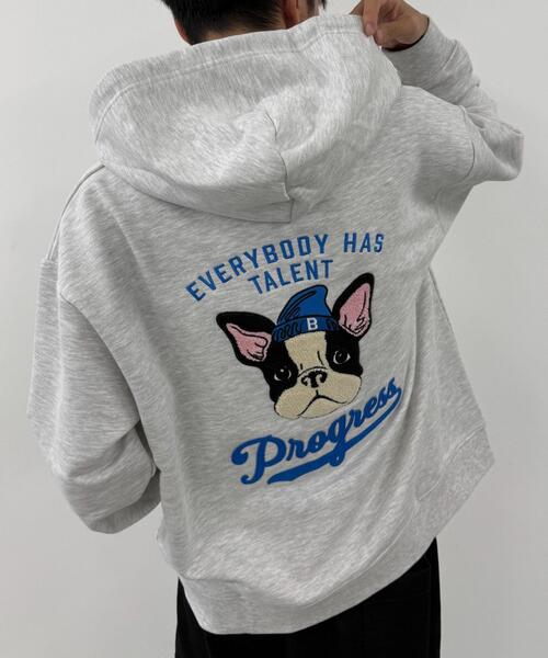 WEGO(ウィゴー)の「WEGO/DOGサガラジップパーカー(パーカー・メンズ・ネイビー/アッシュグレー・LARGE/MEDIUM)」の14枚目の写真