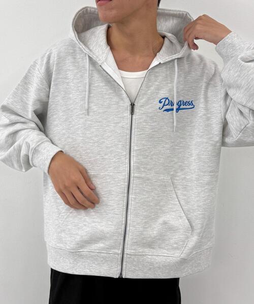 WEGO(ウィゴー)の「WEGO/DOGサガラジップパーカー(パーカー・メンズ・ネイビー/アッシュグレー・LARGE/MEDIUM)」の15枚目の写真