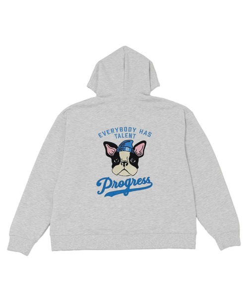 WEGO(ウィゴー)の「WEGO/DOGサガラジップパーカー(パーカー・メンズ・ネイビー/アッシュグレー・LARGE/MEDIUM)」の21枚目の写真