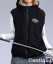 antiqua（アンティカ）の「【STCH】フード付き ロゴベスト（ベスト・レディース）」