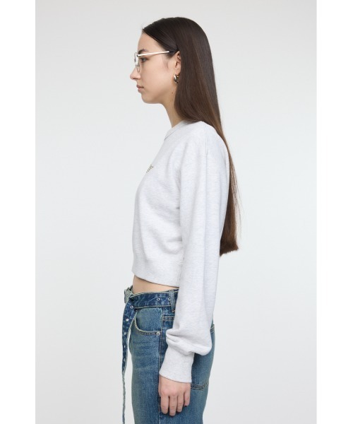 MOUSSY（マウジー）の「【25年AW新作】LITTLE POPS LOGO プルオーバー（スウェット・レディース・ブラック/ネイビー/杢グレー/ライトピンク・FREE）」の19枚目の写真