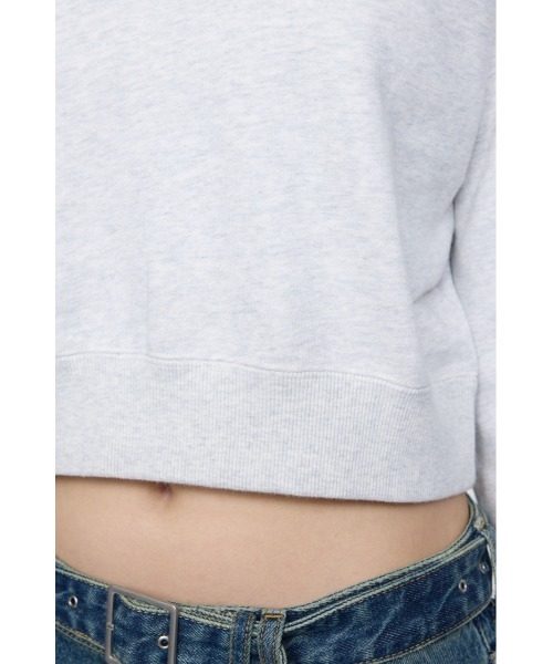 MOUSSY（マウジー）の「【25年AW新作】LITTLE POPS LOGO プルオーバー（スウェット・レディース・ブラック/ネイビー/杢グレー/ライトピンク・FREE）」の22枚目の写真