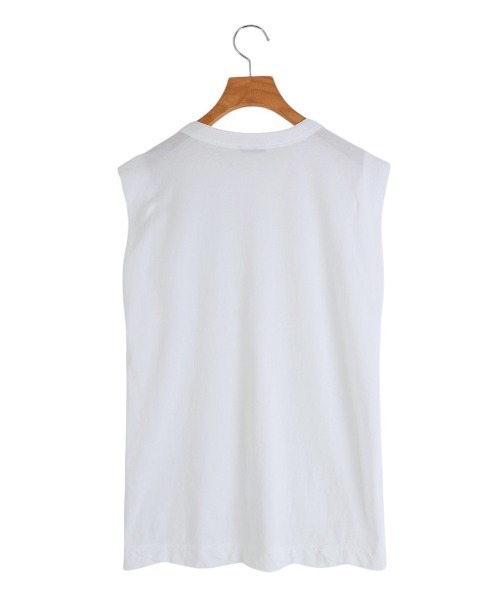 ATON（エイトン）の「ATON / エイトン：【レディース】FRESCA SINGLE JERSEY TANK TOP：KKAGGM0400[DEA]（Tシャツ/カットソー・レディース・ベージュ/ホワイト/ピンク・01）」の11枚目の写真