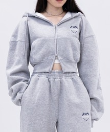 THRASHER（スラッシャー）の「【at】〔THRASHER/スラッシャー〕ショート ダブルジップパーカー＆スウェットパンツ セットアップ ルームウェア（ルームウェア/パジャマ）」