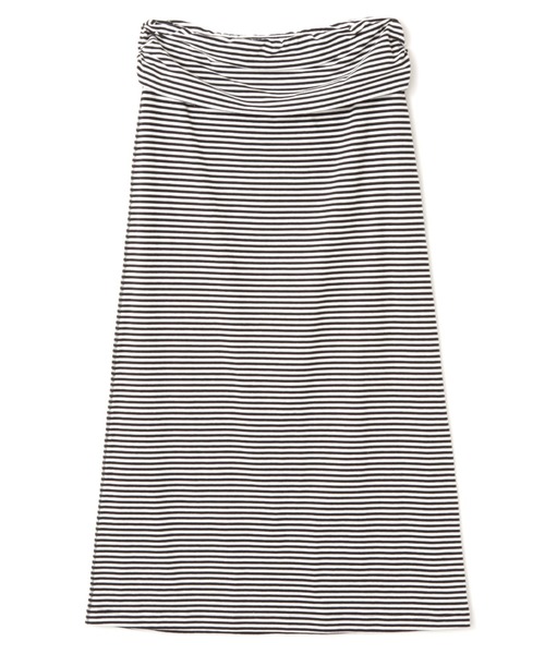 atmos pink（アトモスピンク）の「atmos pink Border Long Skirt / アトモス ピンク ボーダー ロング スカート（スカート・レディース・ピンク/ホワイト・FREE）」の3枚目の写真