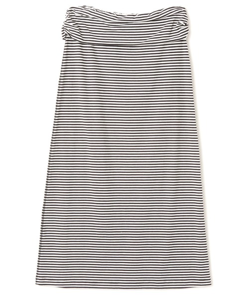 atmos pink（アトモスピンク）の「atmos pink Border Long Skirt / アトモス ピンク ボーダー ロング スカート（スカート・レディース・ピンク/ホワイト・FREE）」の7枚目の写真