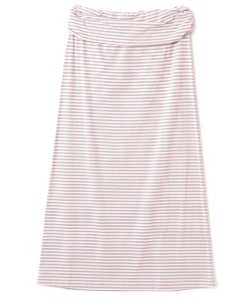 atmos pink（アトモスピンク）の「atmos pink Border Long Skirt / アトモス ピンク ボーダー ロング スカート（スカート・レディース・ピンク/ホワイト・FREE）」の17枚目の写真