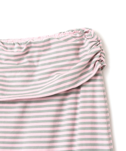 atmos pink（アトモスピンク）の「atmos pink Border Long Skirt / アトモス ピンク ボーダー ロング スカート（スカート・レディース・ピンク/ホワイト・FREE）」の13枚目の写真