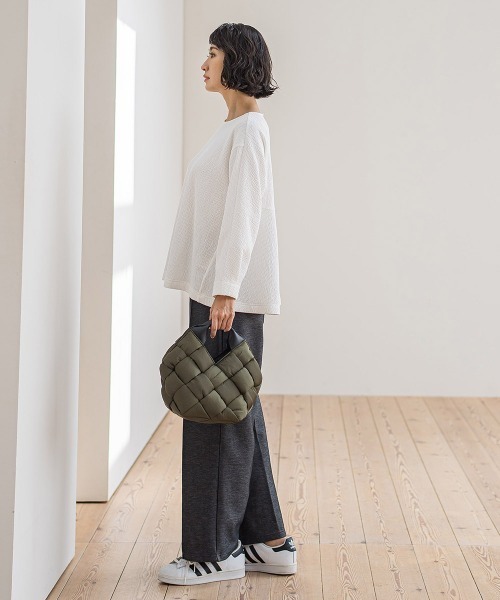 la.f…(ラエフ)の「つぶつぶジョーゼットカットソー≪洗濯機で洗える≫(Tシャツ/カットソー・レディース・ブラウン/ホワイト/チャコールグレー・9号)」の17枚目の写真
