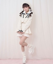 Honey Cinnamon | 裾ファーツイードペプラムショートパンツ(その他パンツ)