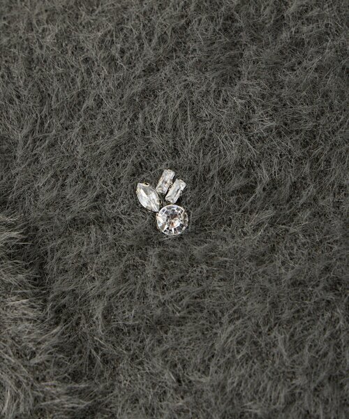 セール】【今すぐお届け！】フェザーヤーンビジュー刺繍ジャケット