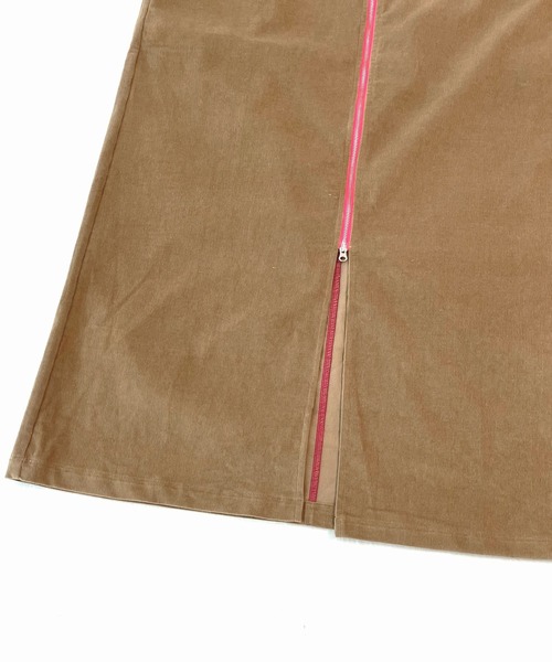 Q（キュー）の「コーデュロイZIPキャミワンピース（ワンピース・レディース・ダークベージュ/グリーン・MEDIUM）」の11枚目の写真