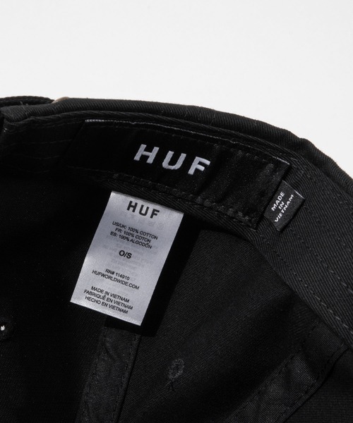 HUF(ハフ)の「HUF MEGABLAST MULTI 6 PANEL CV HAT ハフ メガブラスト ロゴ刺繍 キャップ(キャップ・メンズ・グレー系1/ブラック・FREE)」の8枚目の写真