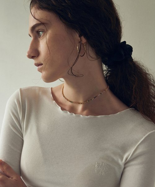 NICK&NICOLE(ニックアンドニコール)の「NICOLE WAVE KNIT_IVORY(Tシャツ/カットソー・レディース・その他・FREE)」の2枚目の写真