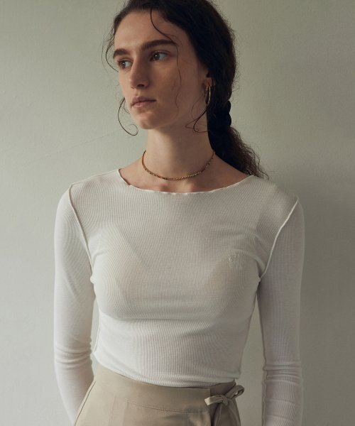 NICK&NICOLE(ニックアンドニコール)の「NICOLE WAVE KNIT_IVORY(Tシャツ/カットソー・レディース・その他・FREE)」の3枚目の写真