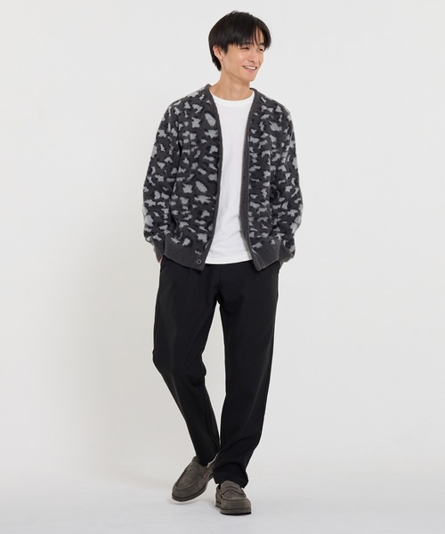 coca（coca）（コカ）の「ヘリンボーンストレッチイージータックテーパードパンツ（その他パンツ・メンズ・ブラック/チャコール・XL/L/M）」の10枚目の写真