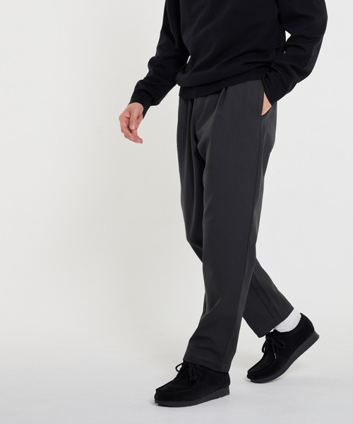 coca（coca）（コカ）の「ヘリンボーンストレッチイージータックテーパードパンツ（その他パンツ・メンズ・ブラック/チャコール・XL/L/M）」の16枚目の写真