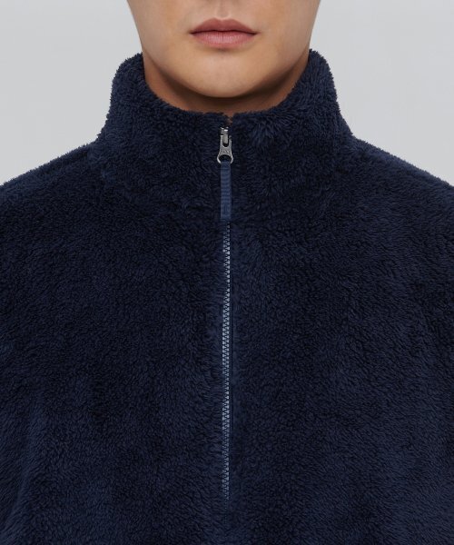 MUSINSA STANDARD（ムシンサスタンダード）の「シャギーフリースジップアップジャケット[ネイビー]（その他アウター・メンズ・その他・MEDIUM/LARGE/X-LARGE/XX-LARGE）」の3枚目の写真