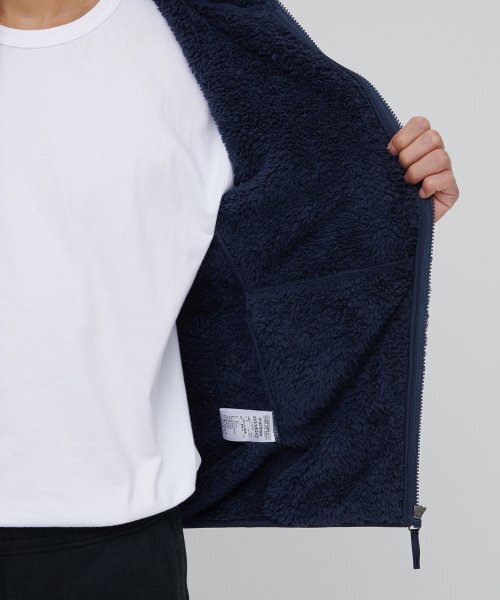 MUSINSA STANDARD（ムシンサスタンダード）の「シャギーフリースジップアップジャケット[ネイビー]（その他アウター・メンズ・その他・MEDIUM/LARGE/X-LARGE/XX-LARGE）」の8枚目の写真