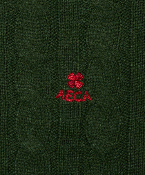 AECA(エイカ)の「AECA CLOVER CASUAL CABLE KNIT-GREEN(ニット/セーター・メンズ・その他・SMALL/MEDIUM/LARGE)」の5枚目の写真