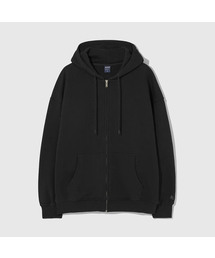 AGOD（エージーオーディー）の「(裏起毛)1_WAY スウェット フードパーカー ジップアップ [ブラック]（パーカー）」
