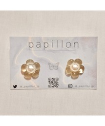 【papillon】お花サークルピアス(MA)