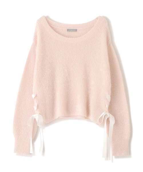 JILL by JILL STUART(ジルバイジルスチュアート)の「◇サイドリボンフィルムフェザーニット(ニット/セーター・レディース・グレー/ブルー/ホワイト/ピンク・FREE)」の11枚目の写真